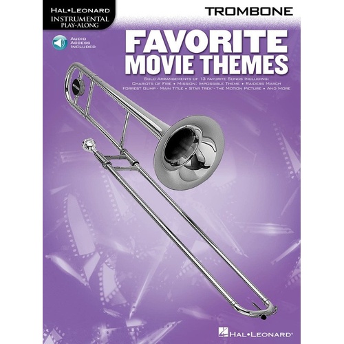Favorite Movie Themes for Trombone with Play-Along Tracks