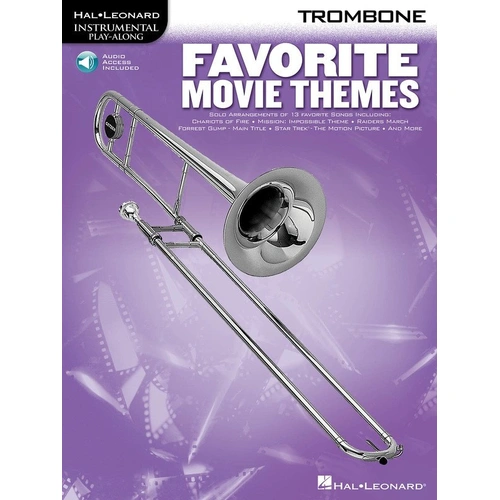Favorite Movie Themes for Trombone Book with Play-Along Tracks
