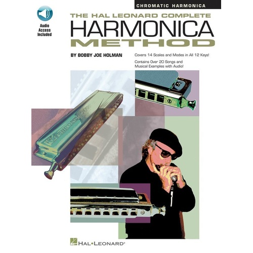 Hal Leonard Complete Chromatic Harmonica Method Book with Online Audio