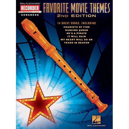 Favorite Movie Themes Recorder 2nd Edition (Softcover Book)