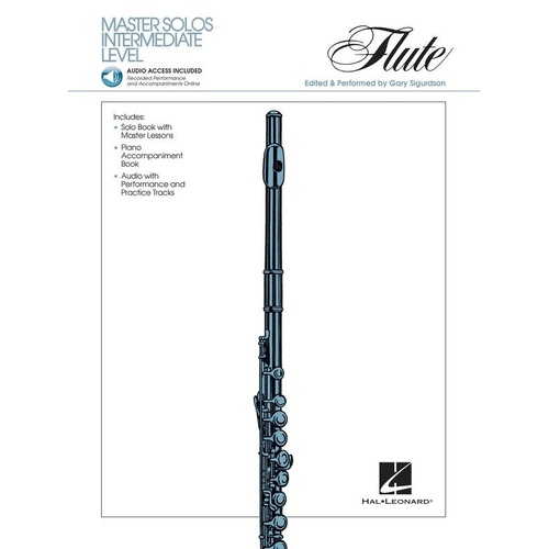 Master Solos Intermediate Level Flute Book/Audio Pack