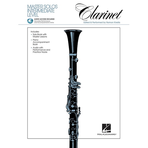 Master Solos Intermediate Level Clarinet Book/Online Audio (Softcover Book/Online Audio)