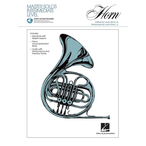 Master Solos Intermediate Level French Horn Book with Online Audio Access