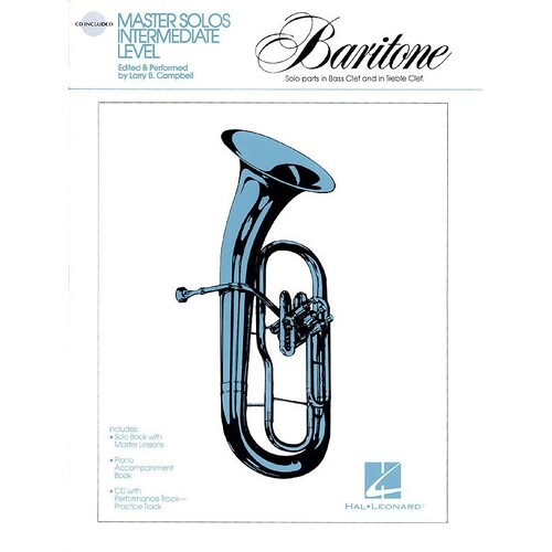 Master Solos Intermediate Level Baritone Book/CD