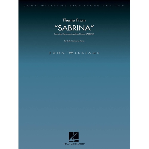 Sabrina John Williams Sig Ed Violin/Piano (Softcover Book)
