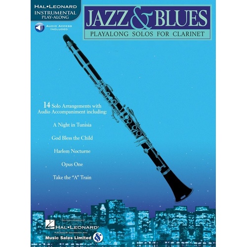 Jazz and Blues Playalong Solos for Clarinet Book with Online Tracks