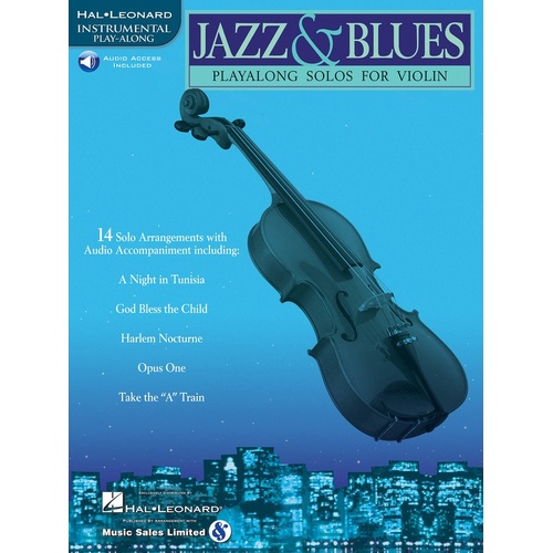 Jazz And Blues Play Along Violin Book/CD (Softcover Book/CD)