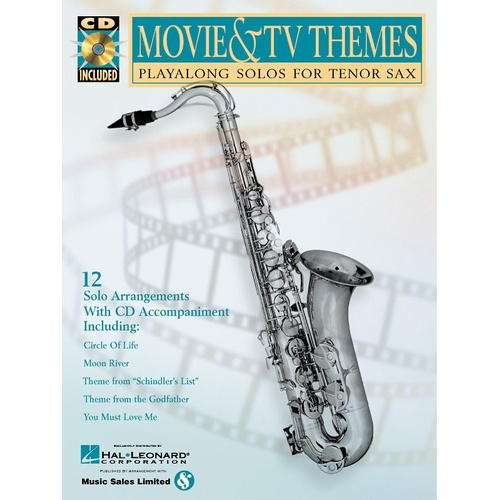 MOVIE AND TV THEMES TENOR SAX Book/CD