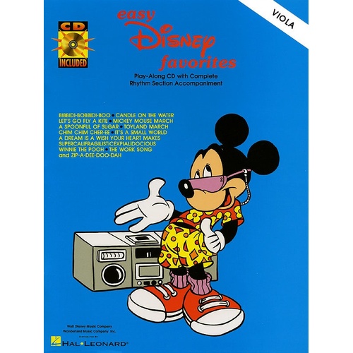 Easy Disney Favorites Viola Book/CD (Softcover Book/CD)
