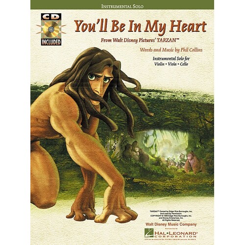 YOULL BE IN MY HEART FROM TARZAN Book/CD STRINGS