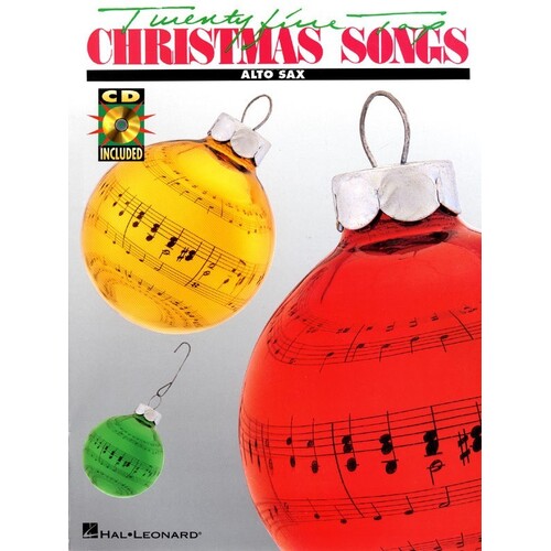 25 Top Christmas Songs Alto Sax Book/CD