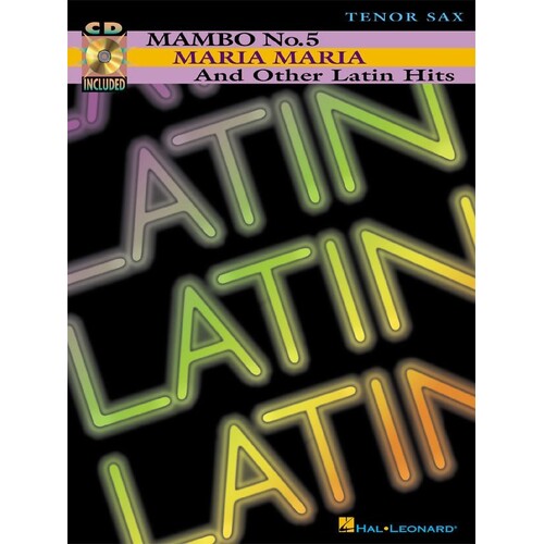 Maria Maria Mambo No 5 Latin Book/CD Tenor Saxophone 