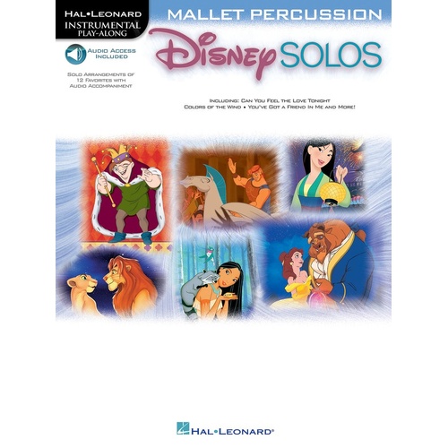 Disney Solos For Mallet Percussion Book/Online Audio 