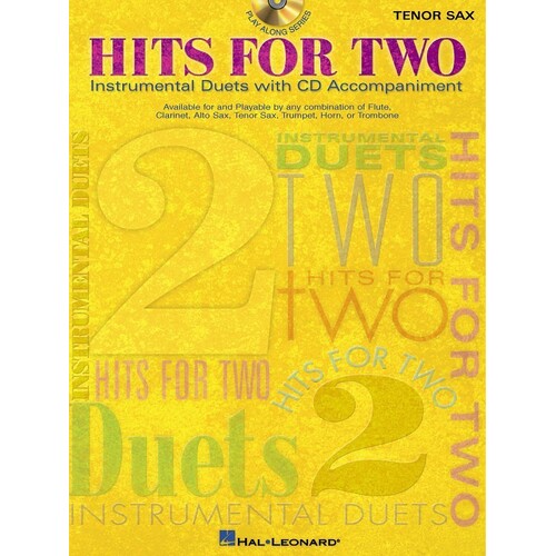 HITS FOR TWO TENOR SAX Book/CD DUET