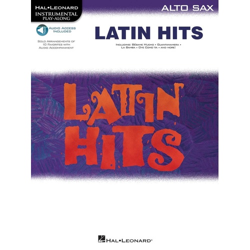 Latin Hits Alto Sax Book/Online Audio (Softcover Book/Online Audio)
