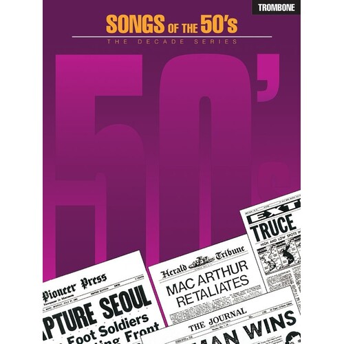 Songs Of The 50s Trombone (Softcover Book)