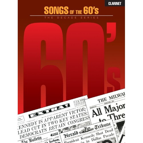 Songs Of The 60s Clarinet (Softcover Book)