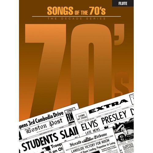 Songs Of The 70S Flute (Softcover Book)