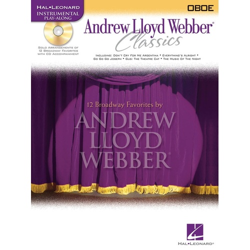 Andrew Lloyd Webber Classics Oboe Book/CD 
