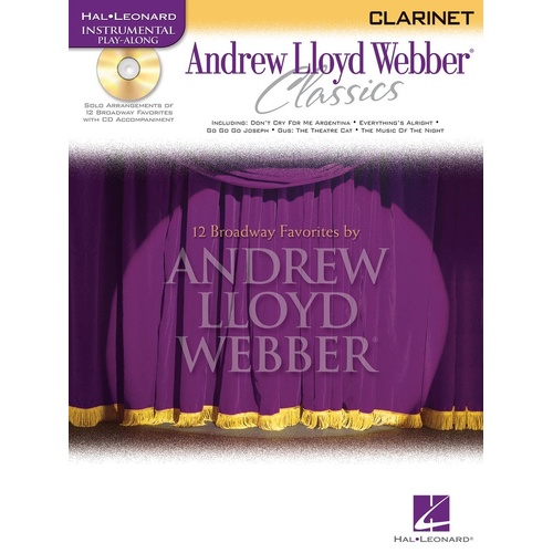Andrew Lloyd Webber Classics Clarinet Book/CD 