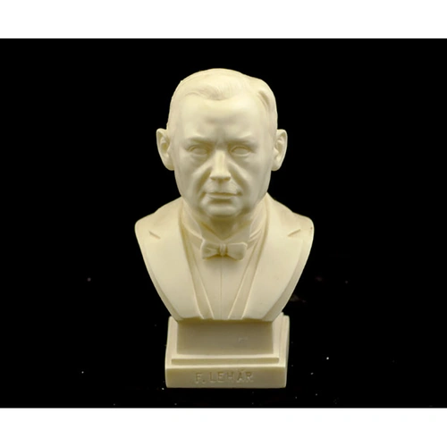 Franz Lehar Bust 15cm - Marble and Alabaster Composite Sculpture