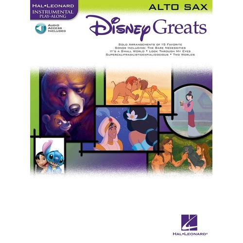 Disney Greats Alto Saxophone Book/Online Audio 