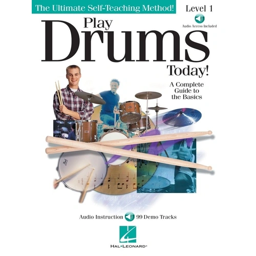 Play Drums Today Level 1 Book with Online Audio Access