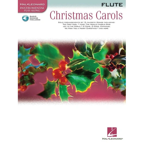 Christmas Carols for Flute - Hal Leonard, 24 Pages, Instrumental Play-Along, Includes Online Play-Along Tracks