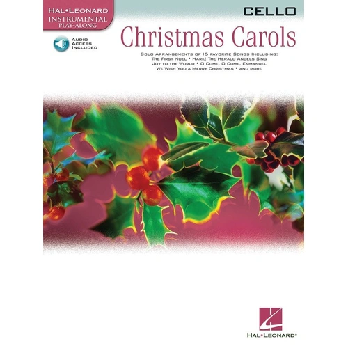 Christmas Carols for Cello Book with Online Accompaniments