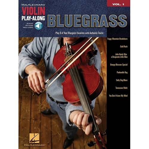 Bluegrass Violin Play-Along V1 Book with CD - Hal Leonard
