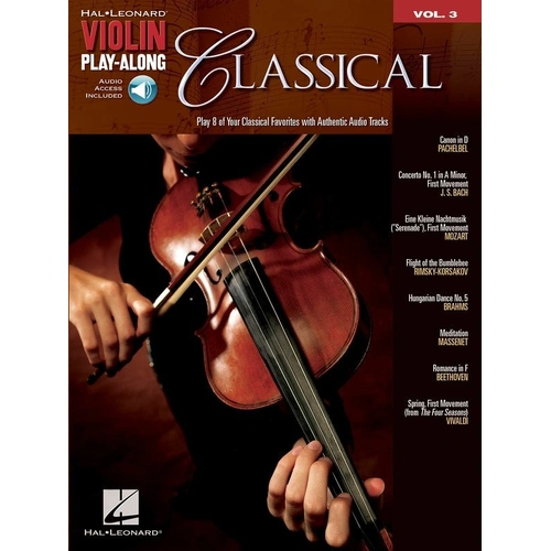 Classical Violin Play-Along V3 Book with Audio Download