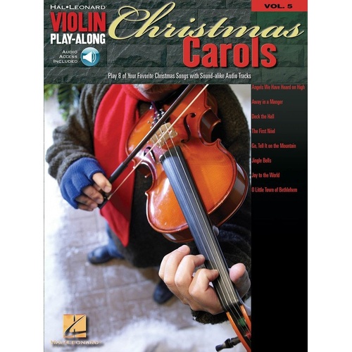 Christmas Carols Violin Play-Along V5 Book