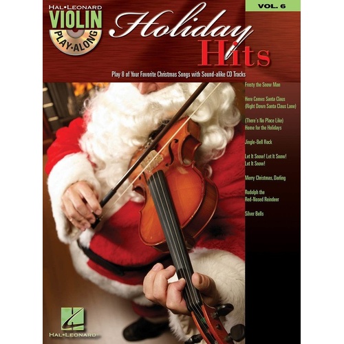 Holiday Hits Violin Play-Along V6 Book/CD