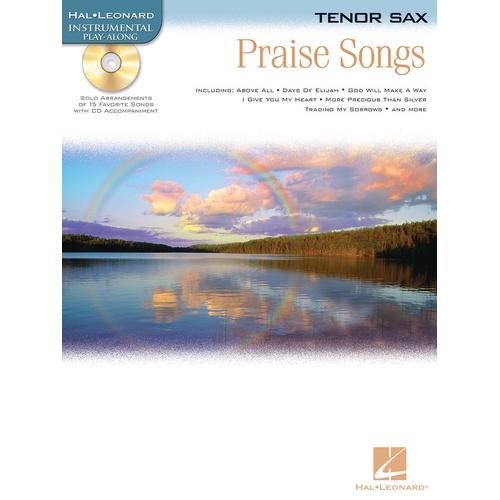 Praise Songs Play Along Tenor Sax Book/CD (Softcover Book/CD)