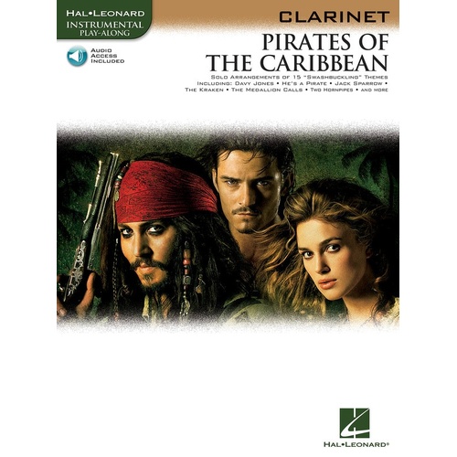 Pirates Of The Caribbean For Clarinet Book/Online Audio 