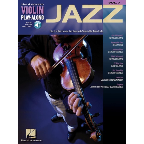 Jazz Violin Play Along Book/CD V7 (Softcover Book/CD)