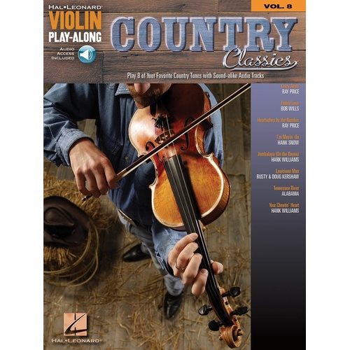Country Classics Violin Play Along V8 Book/CD (Softcover Book/CD)