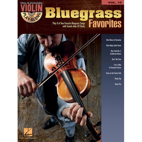 Bluegrass Favorites Violin Play Along Book/CD V10 