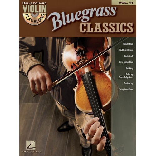 Bluegrass Classics Violin Play-Along V11 Book with Audio Access