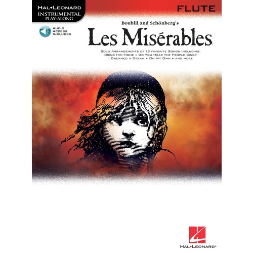 Les Miserables Flute Book/Online Audio 