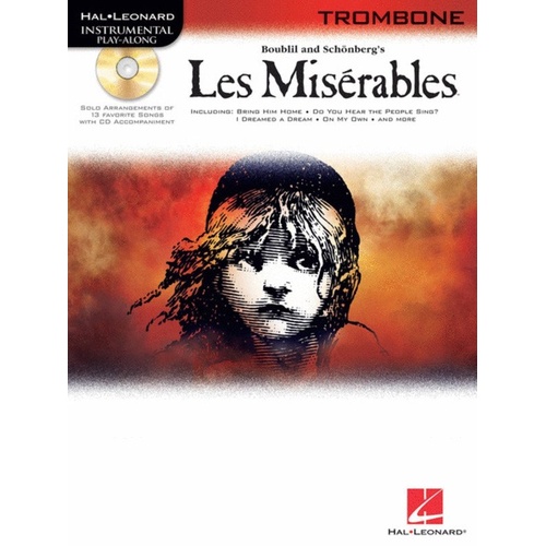 Les Miserables Trombone Book with CD - 13 Solo Arrangements