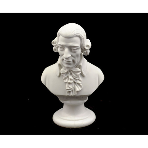 15cm Bust of Composer Haydn - Marble and Alabaster Blend