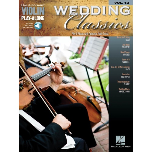 Wedding Classics Violin Play Along V12 Book/Online Audio (Softcover Book/Online Audio)