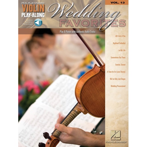 Wedding Favorites Violin Play Along V13 Book/CD (Softcover Book/CD)