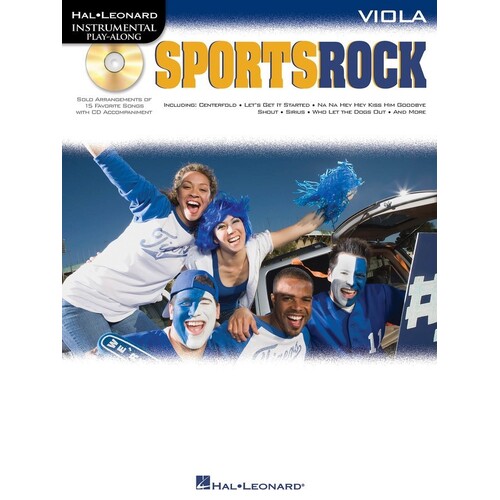 Sports Rock Viola Play Along Book/CD (Softcover Book/CD)