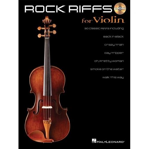 Rock Riffs for Violin BK/CD by Hal Leonard