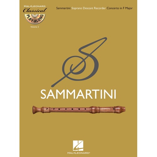 Classical Play Along Recorder Concerto F Maj Book/ (Softcover Book/CD)