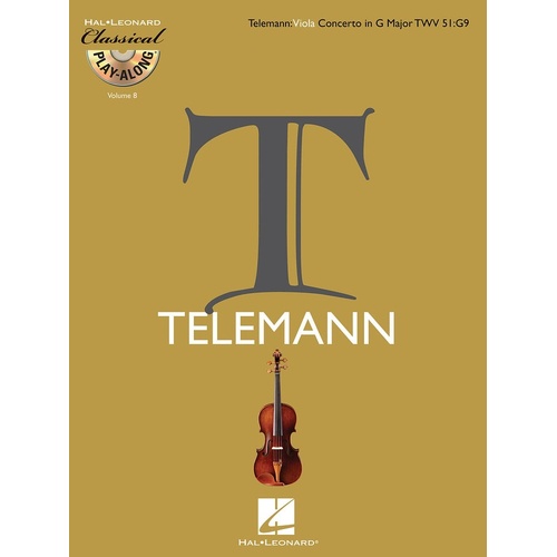 Classical Play Along Viola Concerto Tmv 51 G9 V8 (Softcover Book/CD)