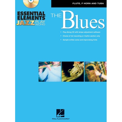 Blues Essential Elements Jazz Play Along Flute Fh Tuba W/CD (Softcover Book/CD-Rom)