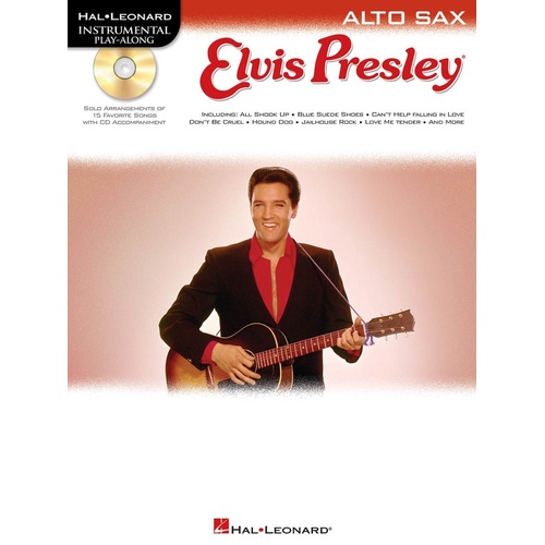Elvis Presley For Alto Sax Book/CD (Softcover Book/CD)